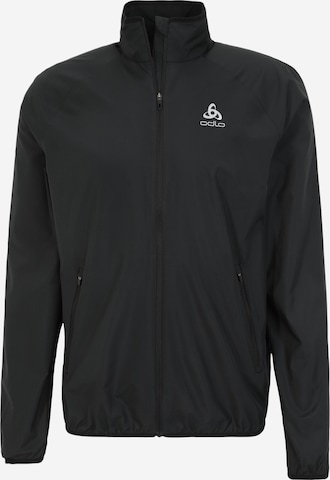 ODLO Athletic Jacket in Black: front