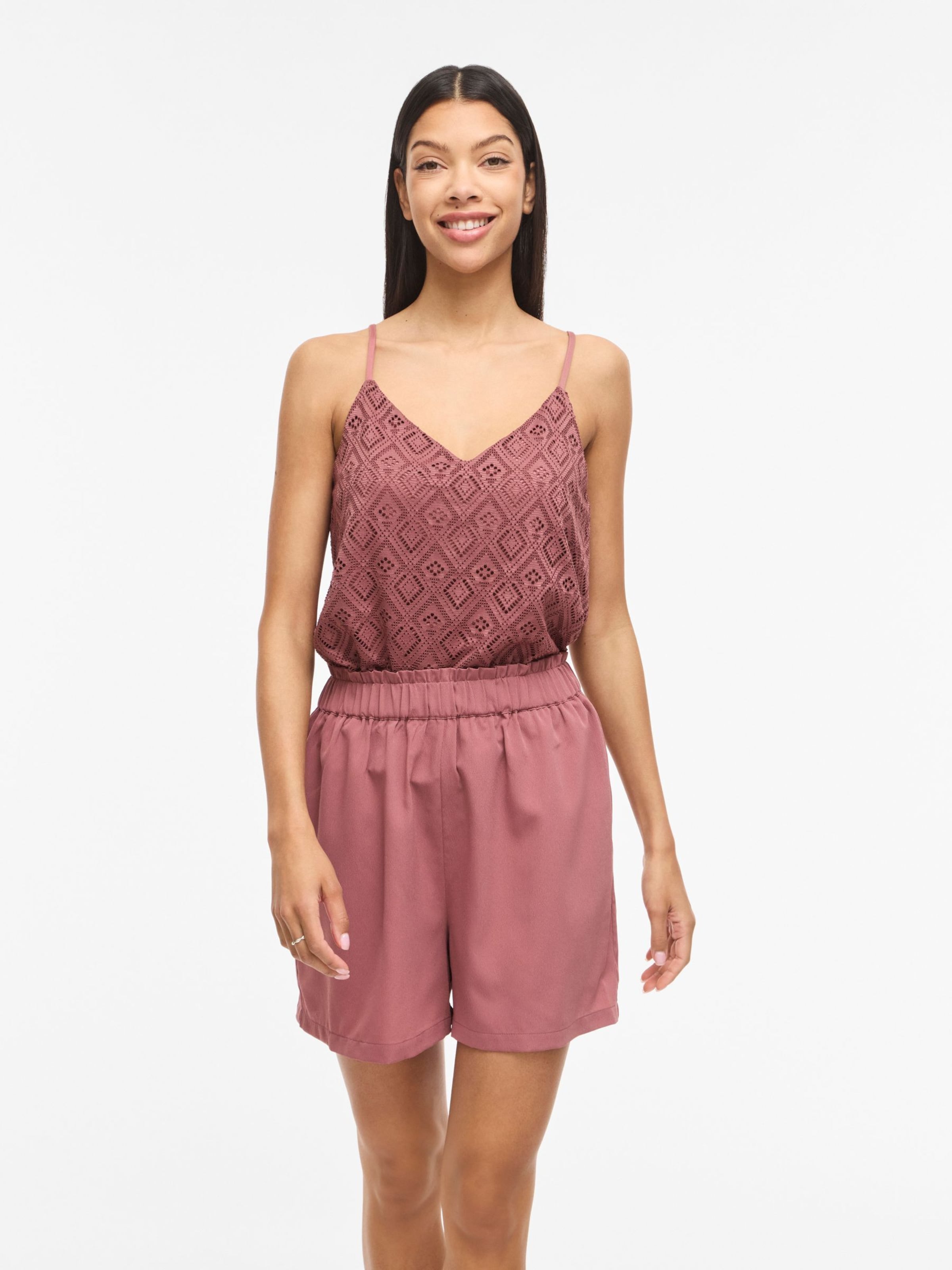 VILA Top 'VINUSA' in Brown: front