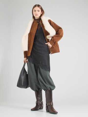 TOPSHOP Демисезонная куртка 'CHARLOTTE' в Коричневый