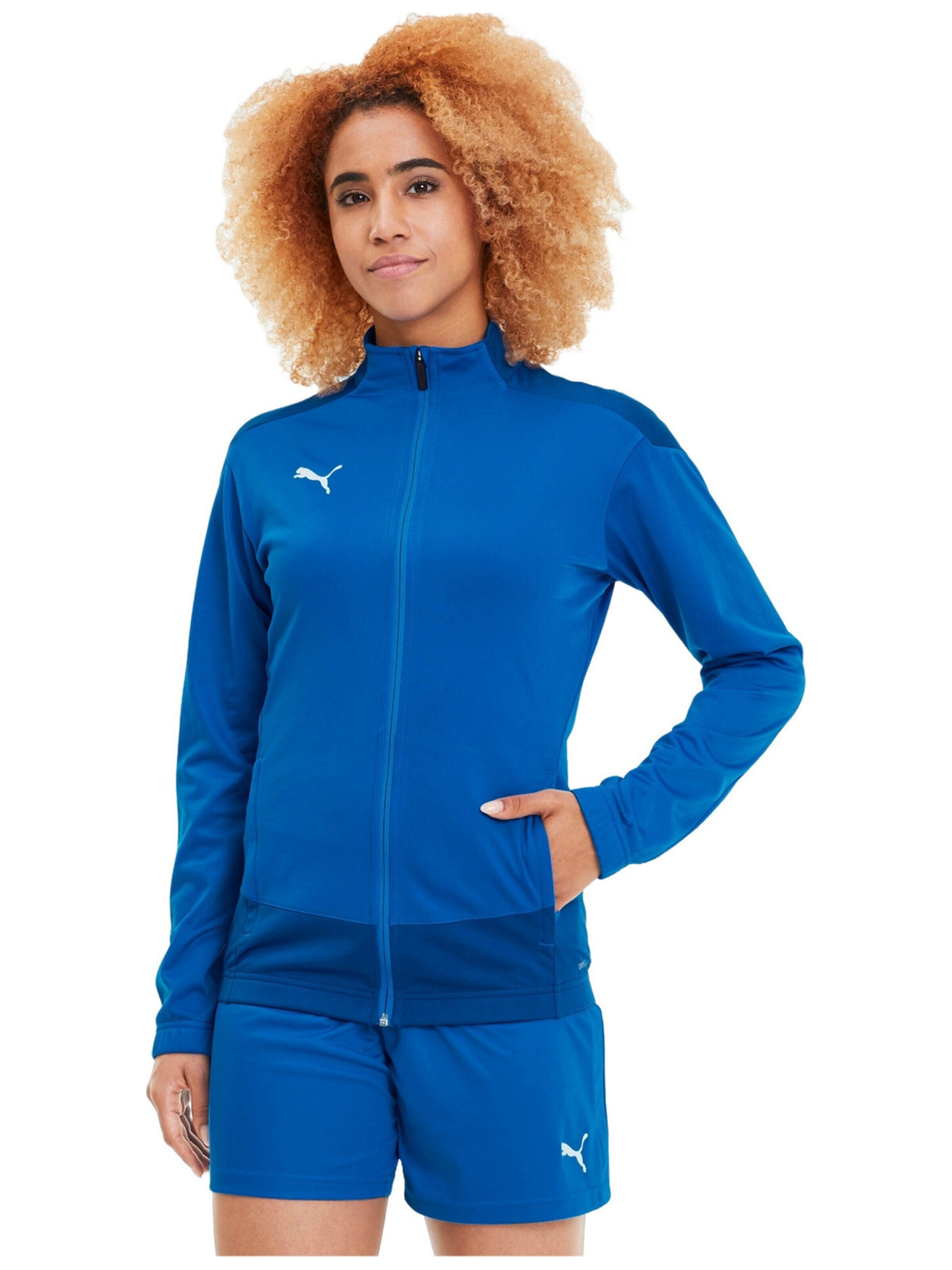 PUMA Sportjas 'Puma Teamgoal 23 Training Jacket W' in Blauw: voorkant