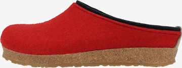 HAFLINGER Hausschuh 'Grizzly Kris' in Rot: Vorderseite