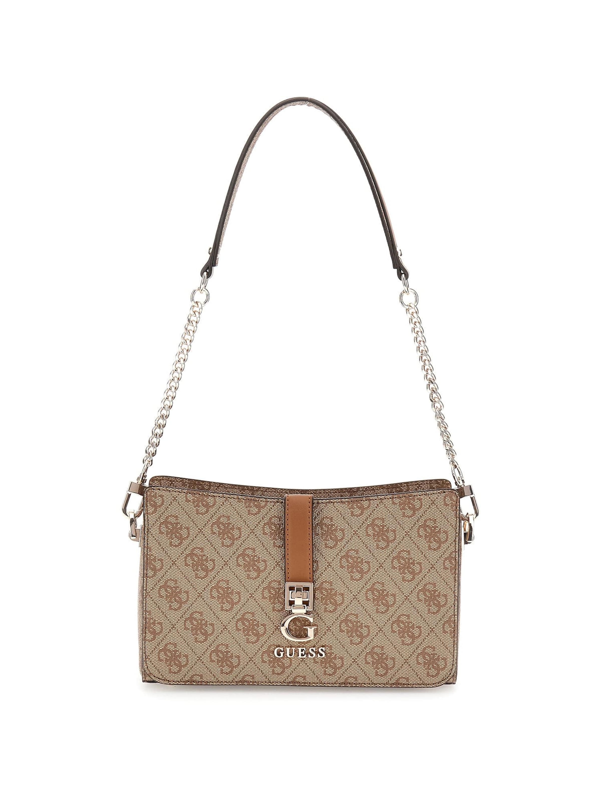 GUESS Τσάντα ώμου 'Zamira' σε μπεζ: μπροστά