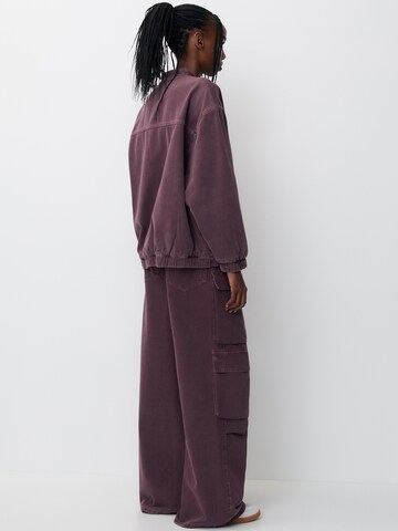 Pull&Bear Between-season jacket in Purple