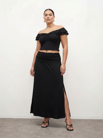 CITA MAASS Nederdel 'Crinkle Skirt' i sort