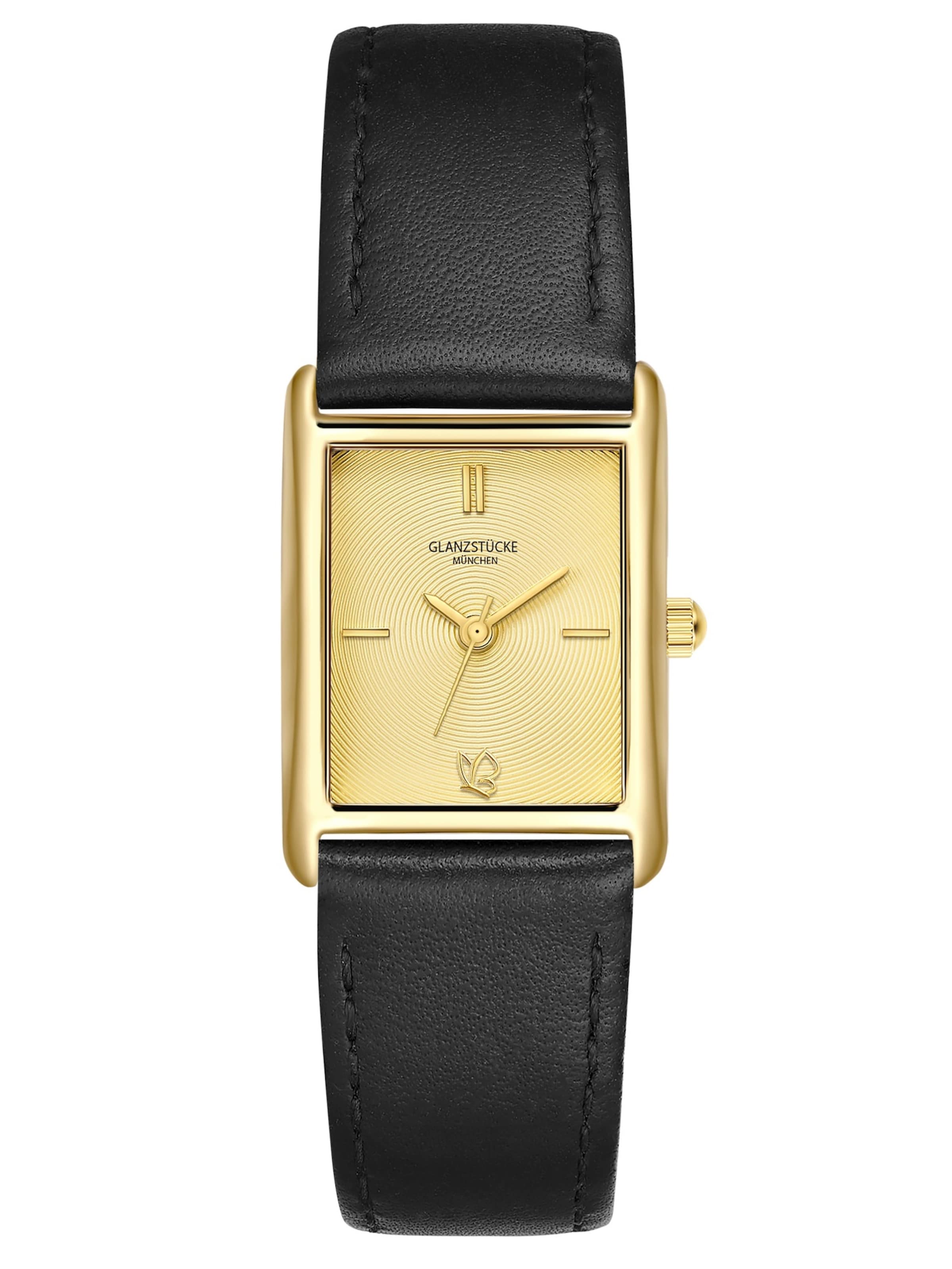 Glanzstücke München - Reloj analógico en negro: frente