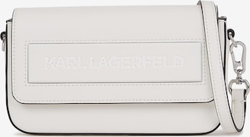 Karl Lagerfeld - Mala de ombro em branco: frente