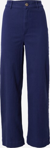Monki Szeroka nogawka Spodnie w kolorze niebieski: przód