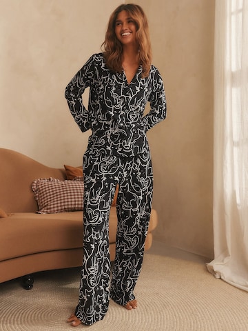 Pyjama Next en noir : devant