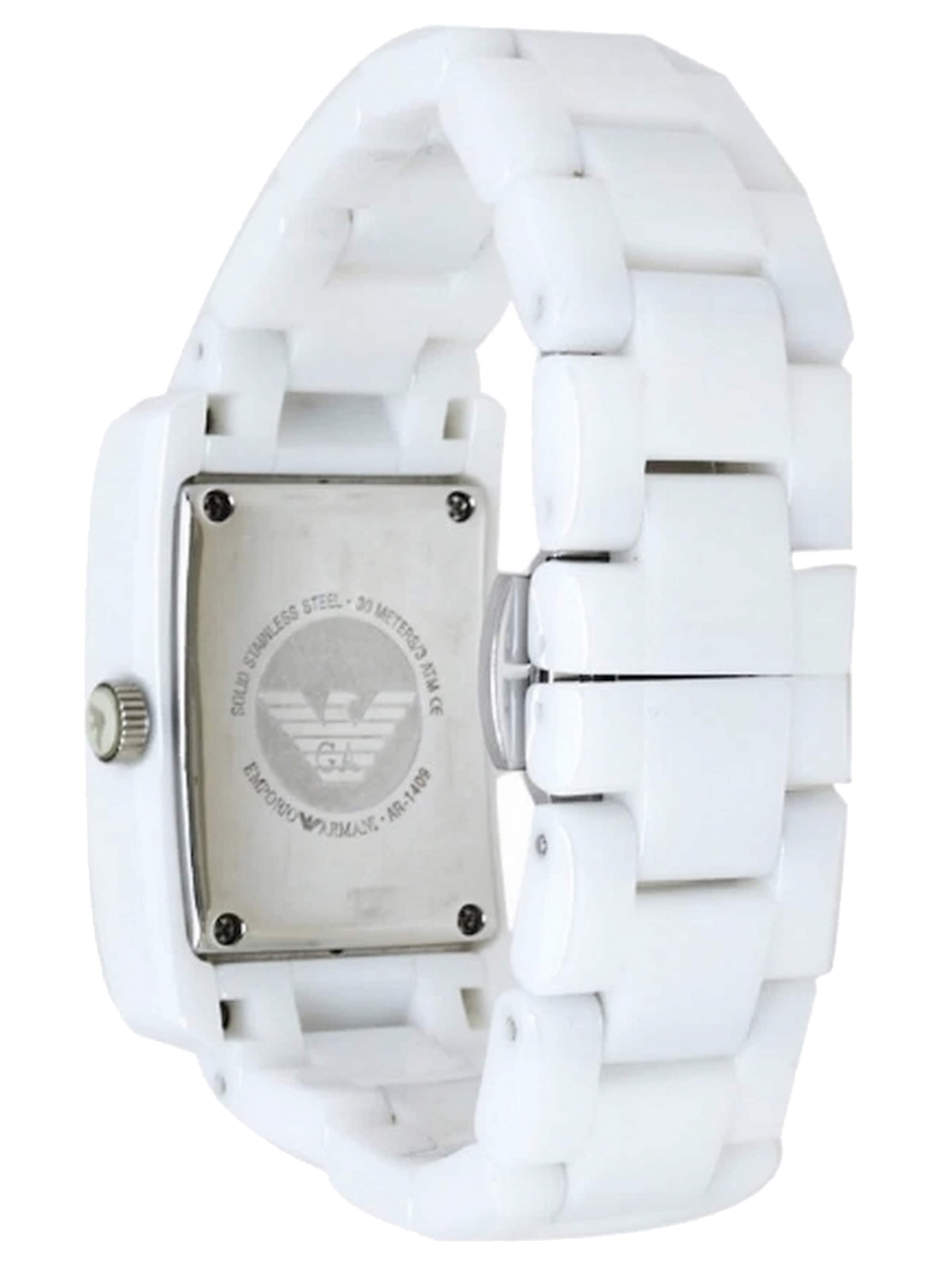 Montre à affichage analogique Emporio Armani en blanc