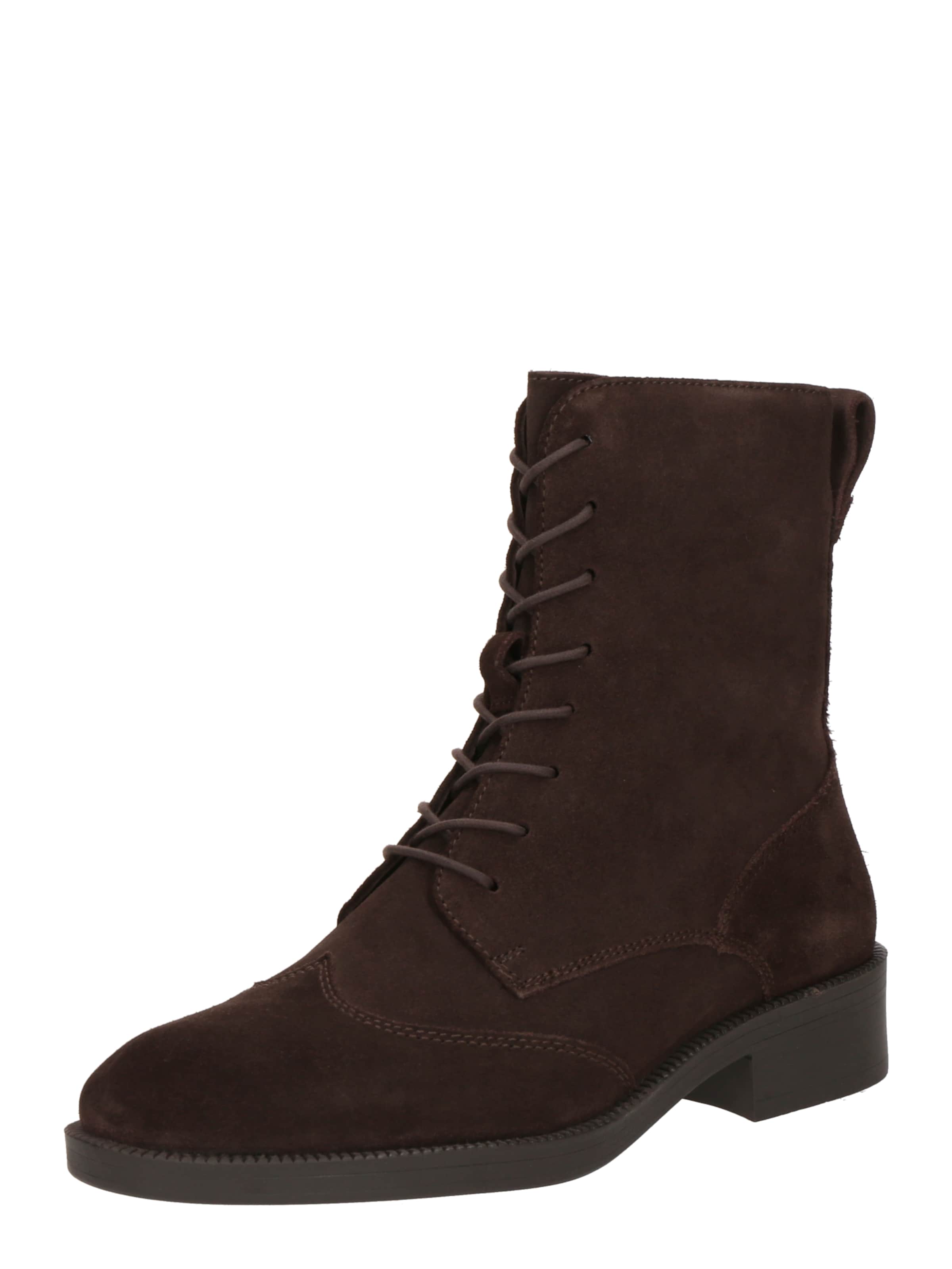 ABOUT YOU Šněrovací kozačky 'Leni' – hnědá: přední strana