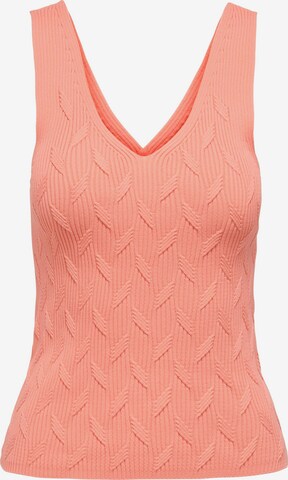 ONLY Knitted Top 'SIF' in Orange: front