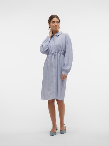 Robe-chemise 'LOUIZA LIA' MAMALICIOUS en bleu : devant