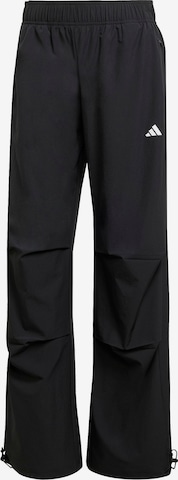 ADIDAS PERFORMANCE Široke hlačnice Športne hlače 'Essentials' | črna barva: sprednja stran