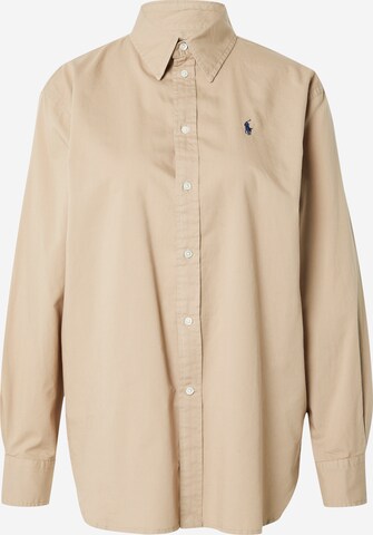 Chemisier Polo Ralph Lauren en beige : devant