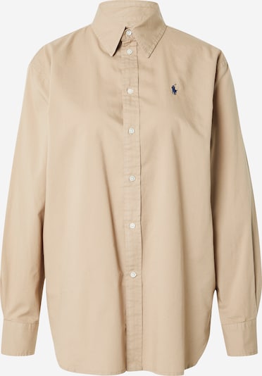 Bluză Polo Ralph Lauren pe bleumarin / maro deschis, Vizualizare produs