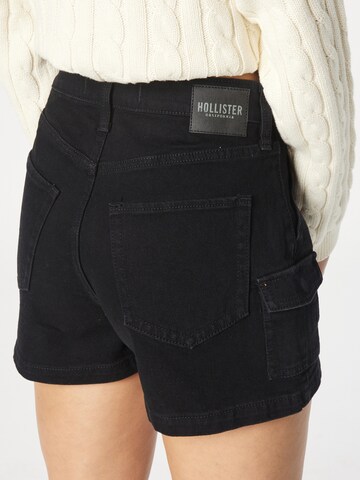 Regular Pantalon cargo HOLLISTER en noir