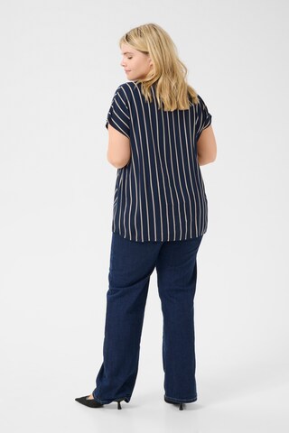 Camicia da donna 'KC Sida' di KAFFE CURVE in blu