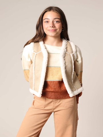 Veste mi-saison 'Svany' Deeluxe en beige : devant