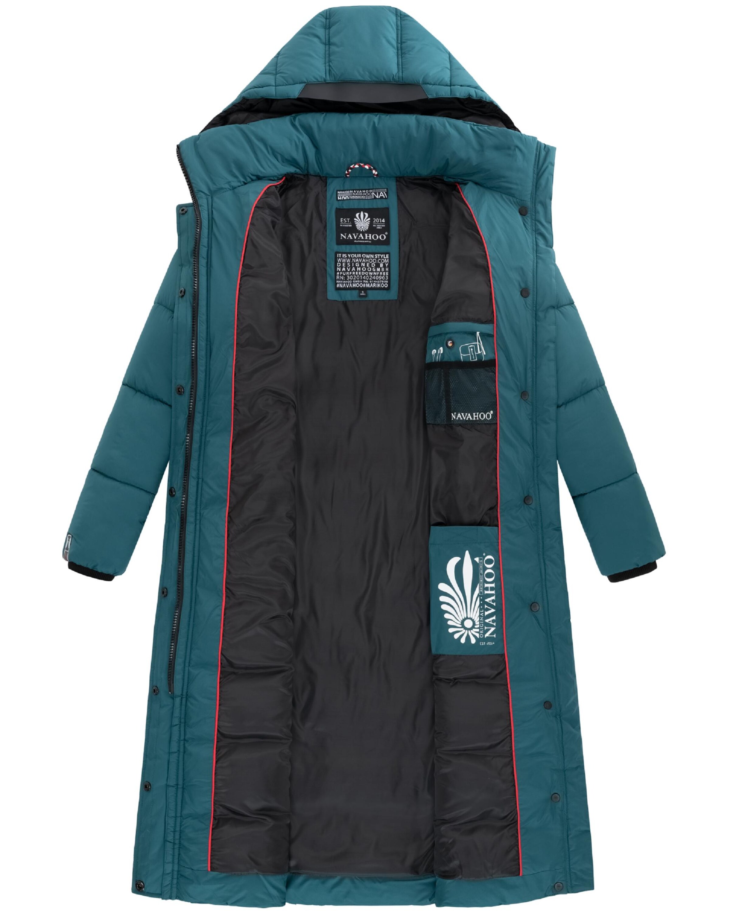 NAVAHOO Wintermantel 'Isalie' in Groen