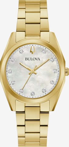 Bulova Analog Watch in Gold: front