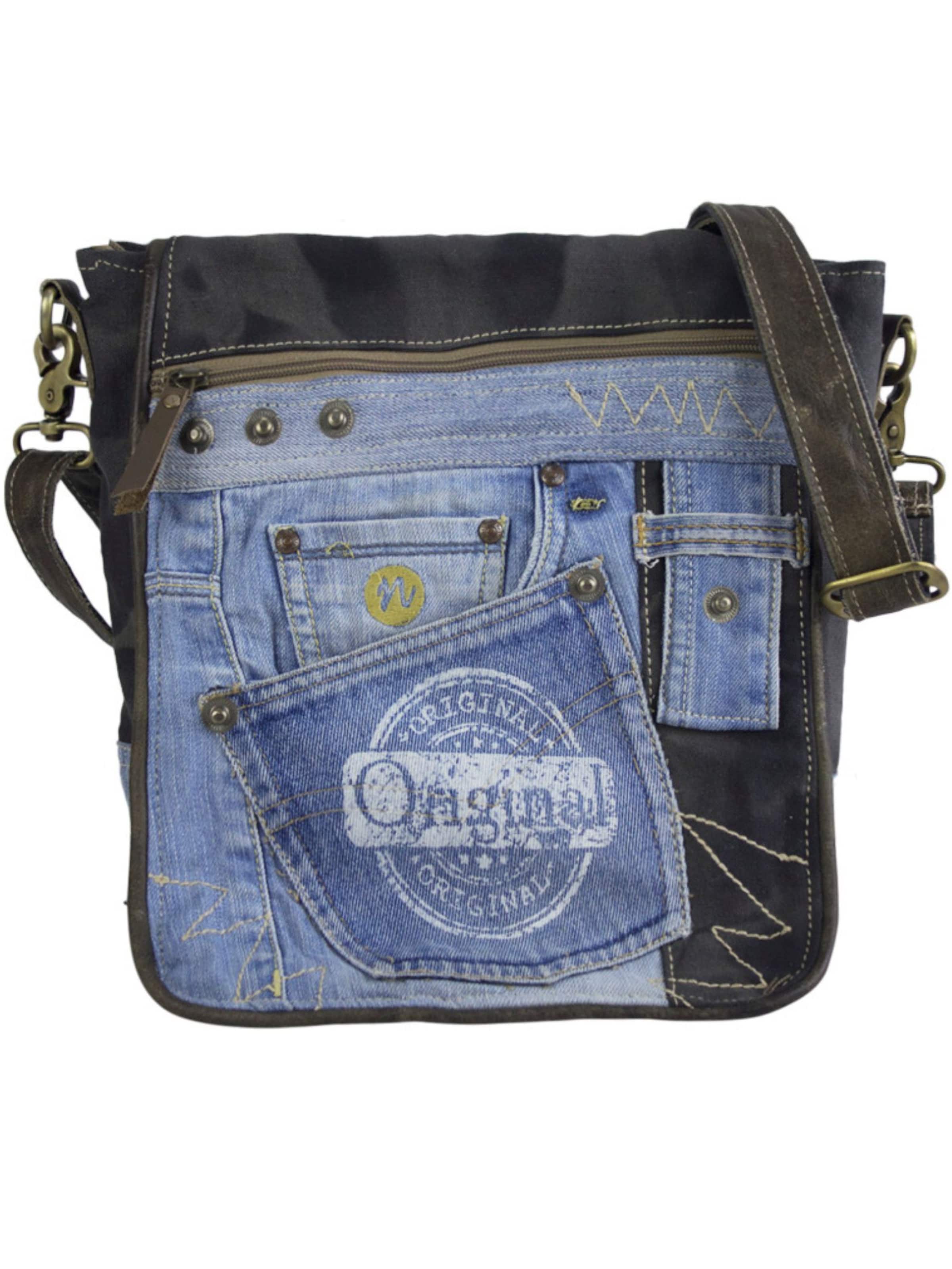 Sunsa Crossbody Bag 'Sunsa' in Blue: front