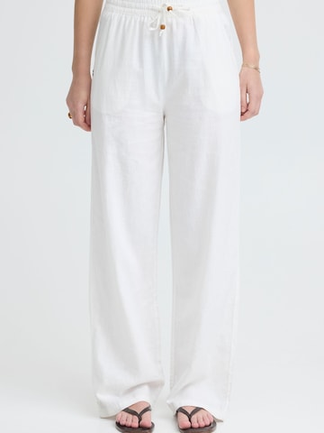 Loosefit Pantalon ' OXAlfas Linen Mix ' Oxmo en blanc : devant