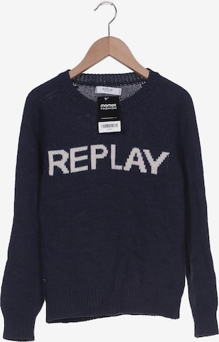 REPLAY Sweater & Cardigan in S in Blue: front