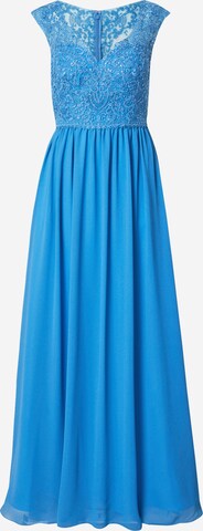 mascara Evening Dress in Blue: front