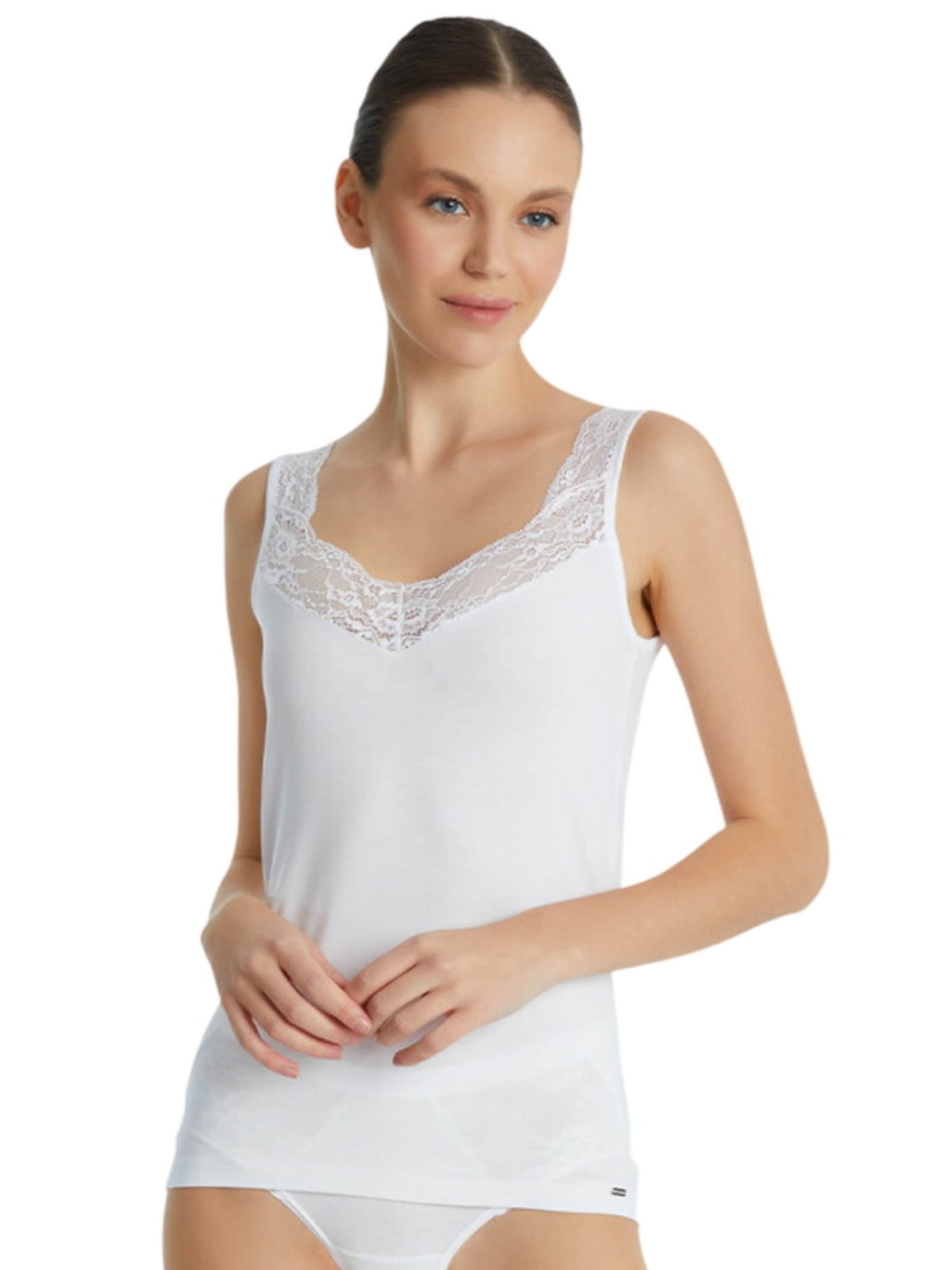 Maillot de corps Blackspade en blanc : devant