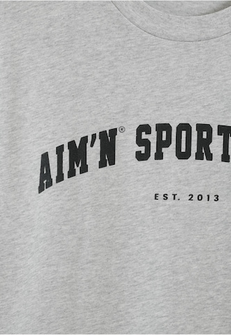 Aim'n Μπλουζάκι 'Varsity' σε γκρι