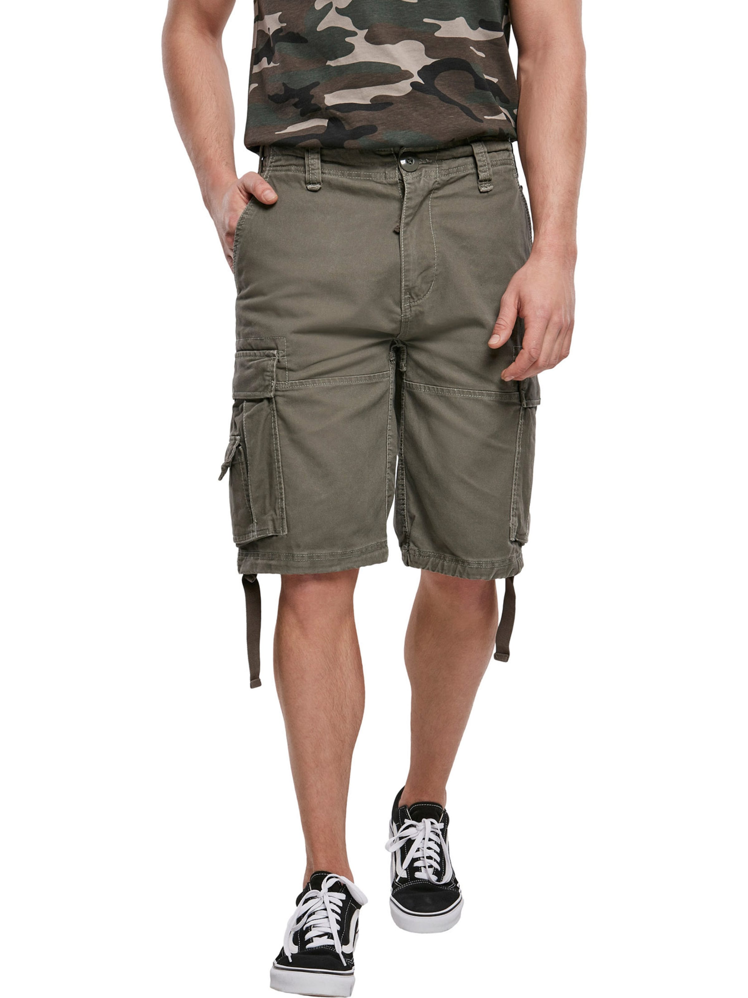 Brandit regular Cargobukser i grøn: forside