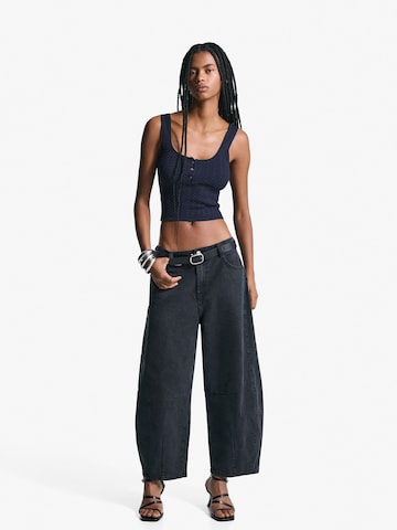 Tops en tricot Bershka en bleu