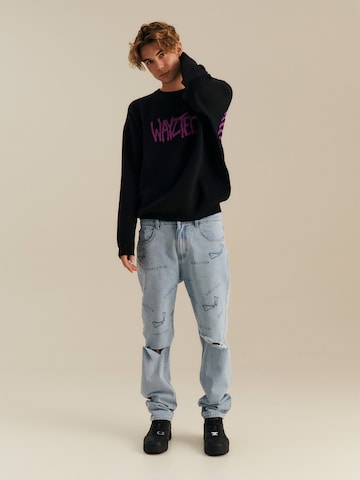 About You x Nils Kuesel Sweater 'Eddie' in Black