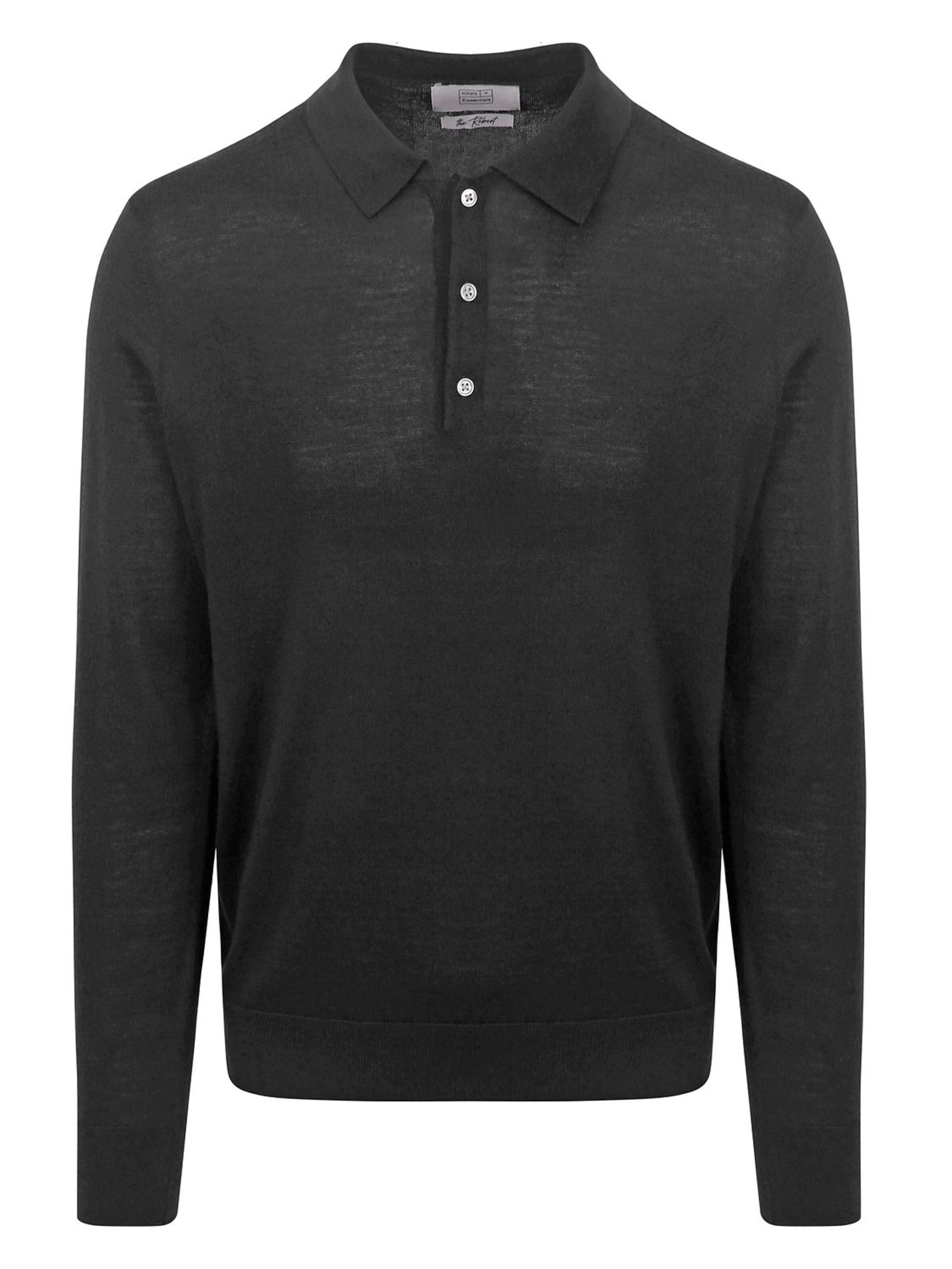 KING Essentials Shirt 'The Robert' in Black: front