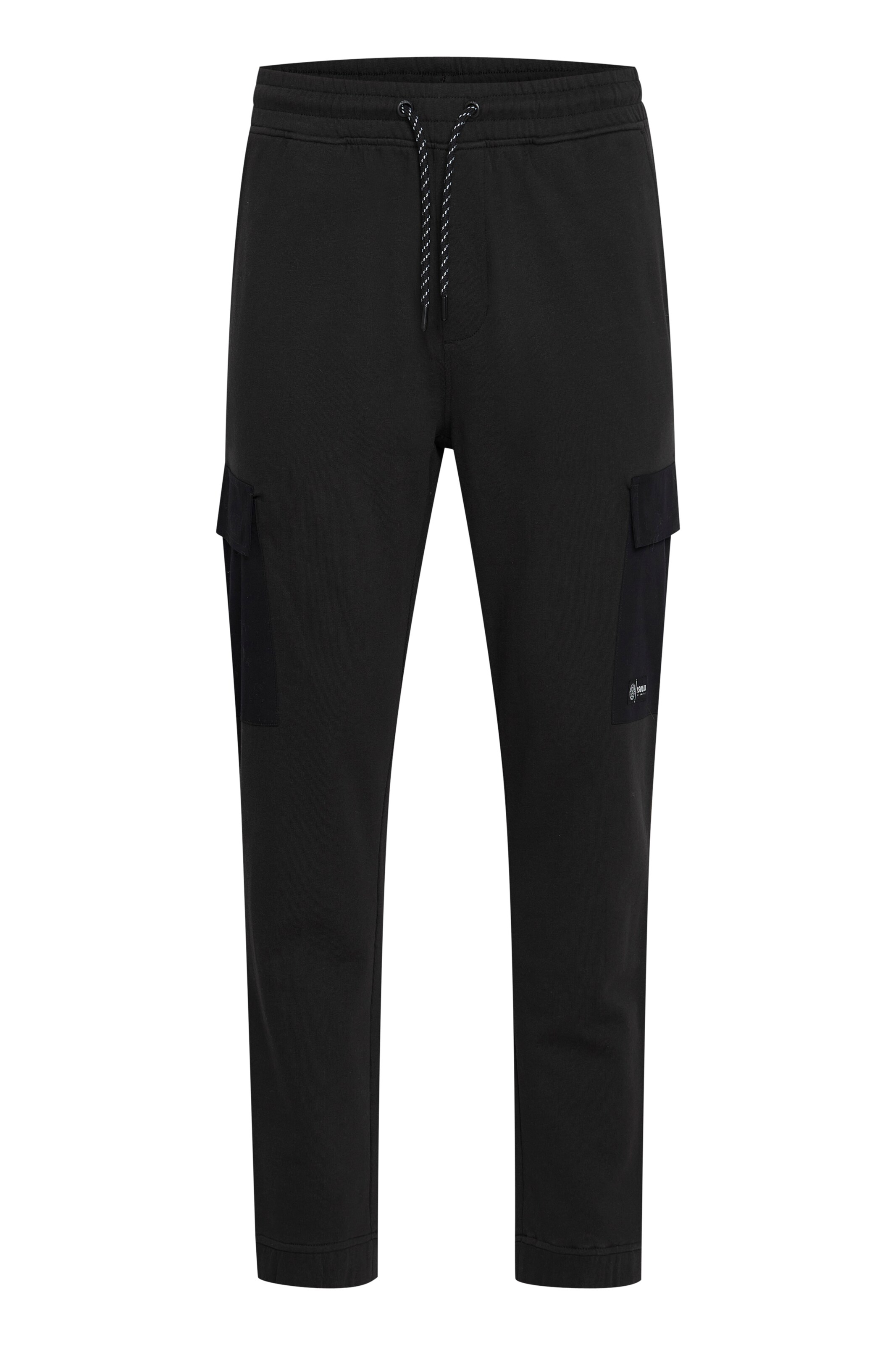 Pantaloni 'Bernardo' di !Solid in nero: frontale