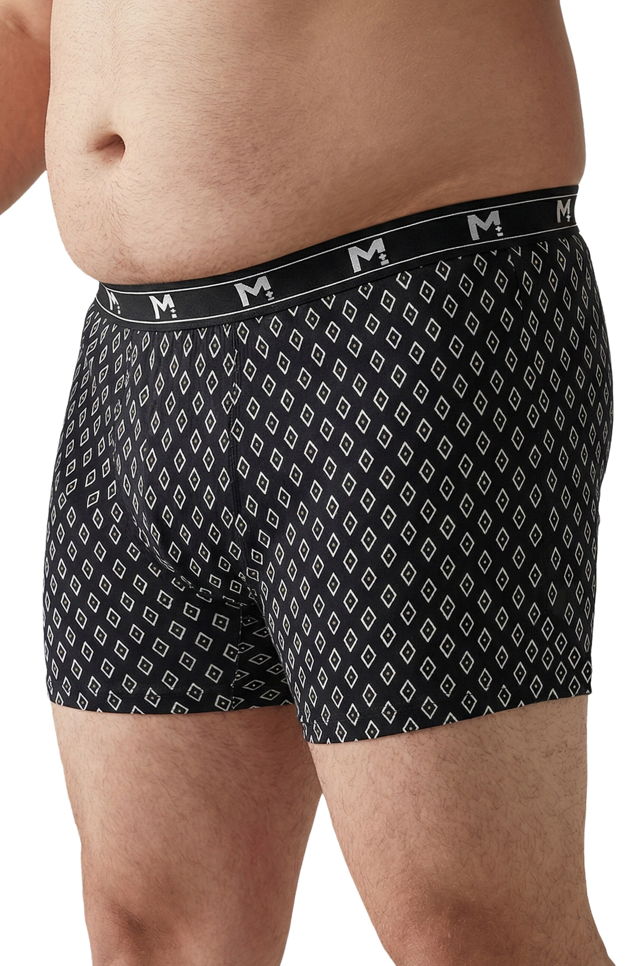 Men Plus Boxershorts in Zwart