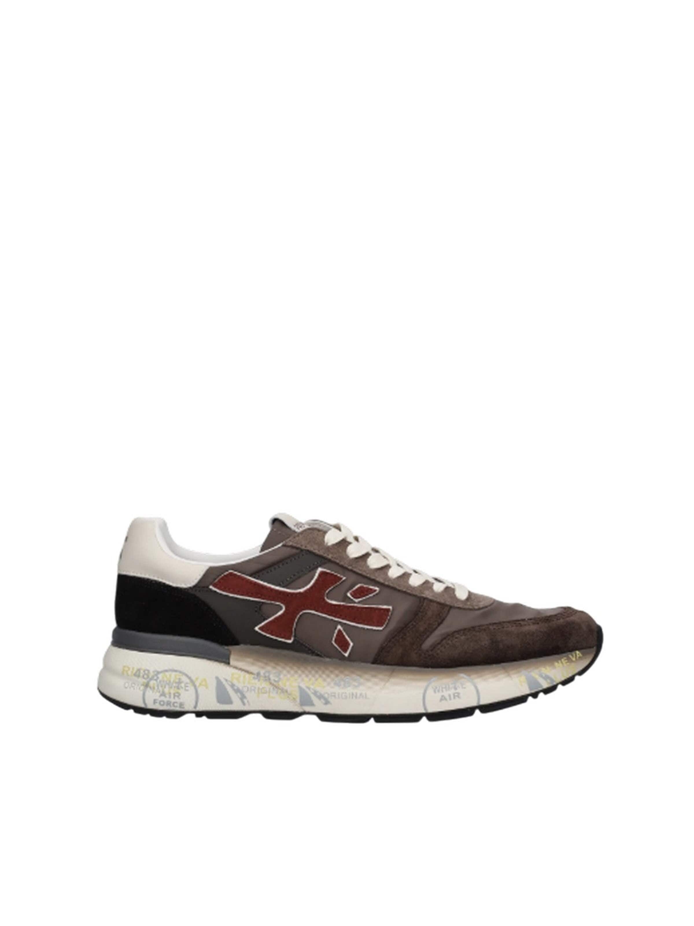 Chaussure à lacets Premiata en marron : devant