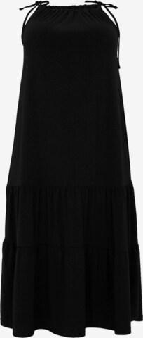 Yoek Dress in Black: front