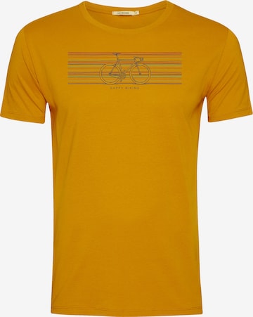 GREENBOMB T-Shirt 'Bike Happy' in Orange: Vorderseite