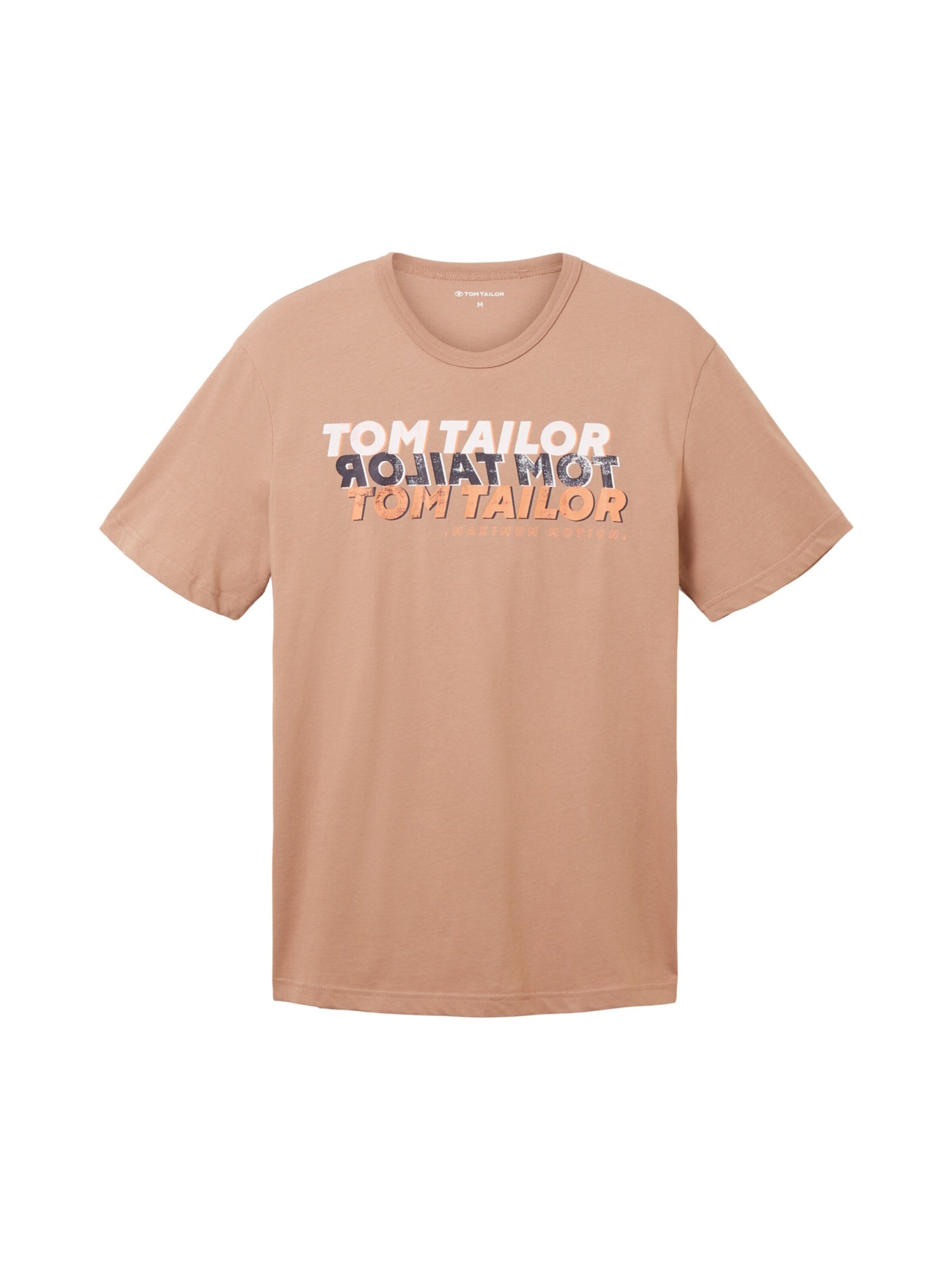 T-Shirt TOM TAILOR en marron : devant