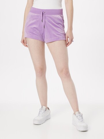 Juicy Couture Regular Shorts 'EVE' in Lila: predná strana