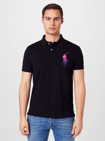 Tricou de la Polo Ralph Lauren pe negru: față