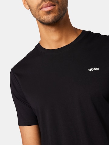 HUGO Red T-Shirt 'Dero' in Schwarz
