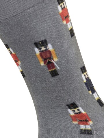 BURLINGTON Socks 'December Days' in Grey: front