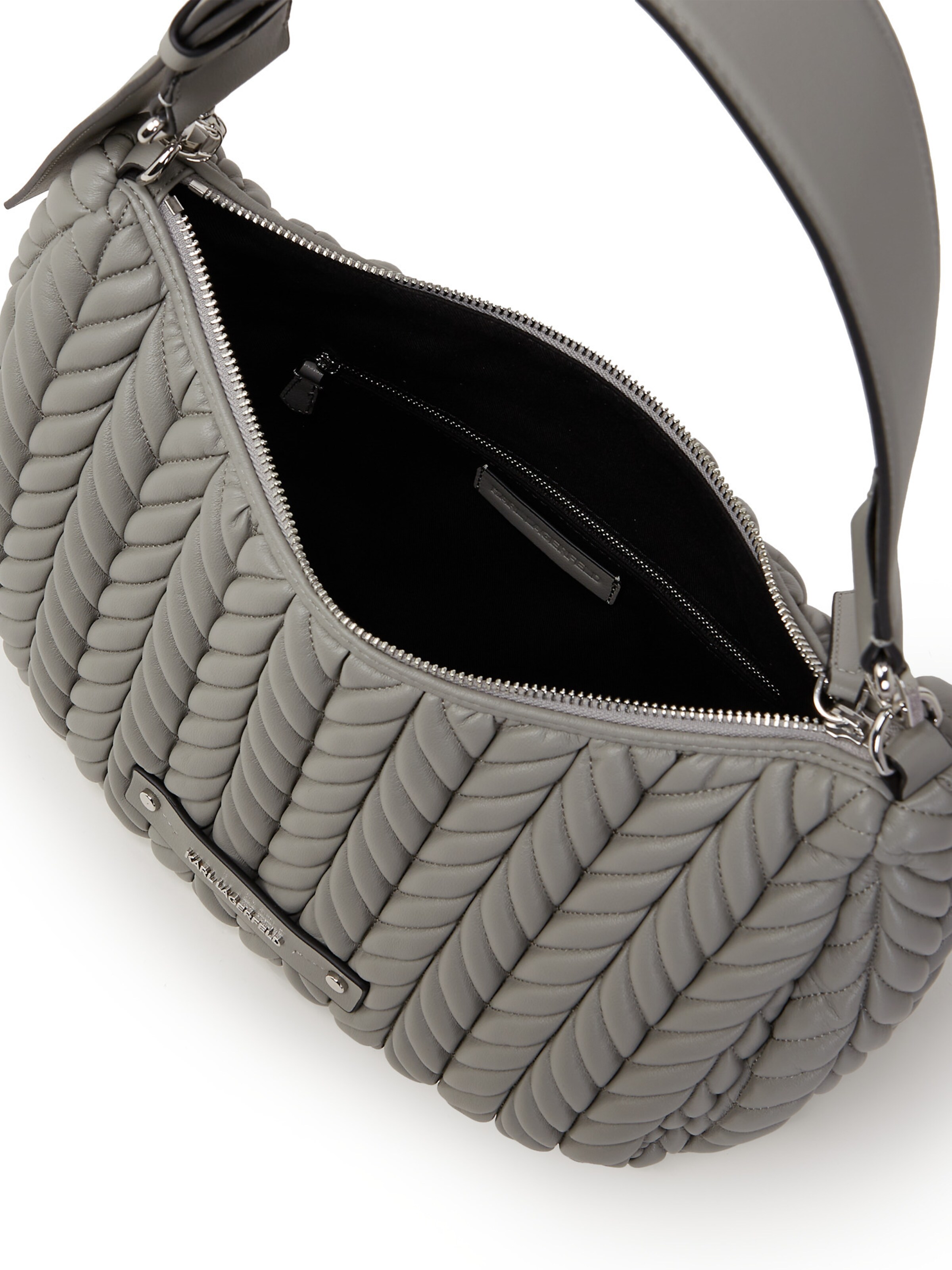 Karl Lagerfeld Kabelka na rameno - Sivá