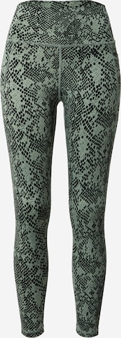 ADIDAS PERFORMANCE Skinny Sportbroek 'Optime' in Groen: voorkant