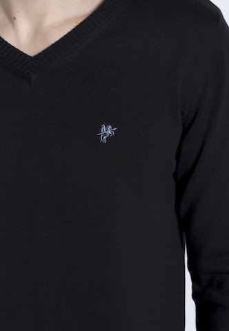 DENIM CULTURE Sweater ' TITO ' in Black