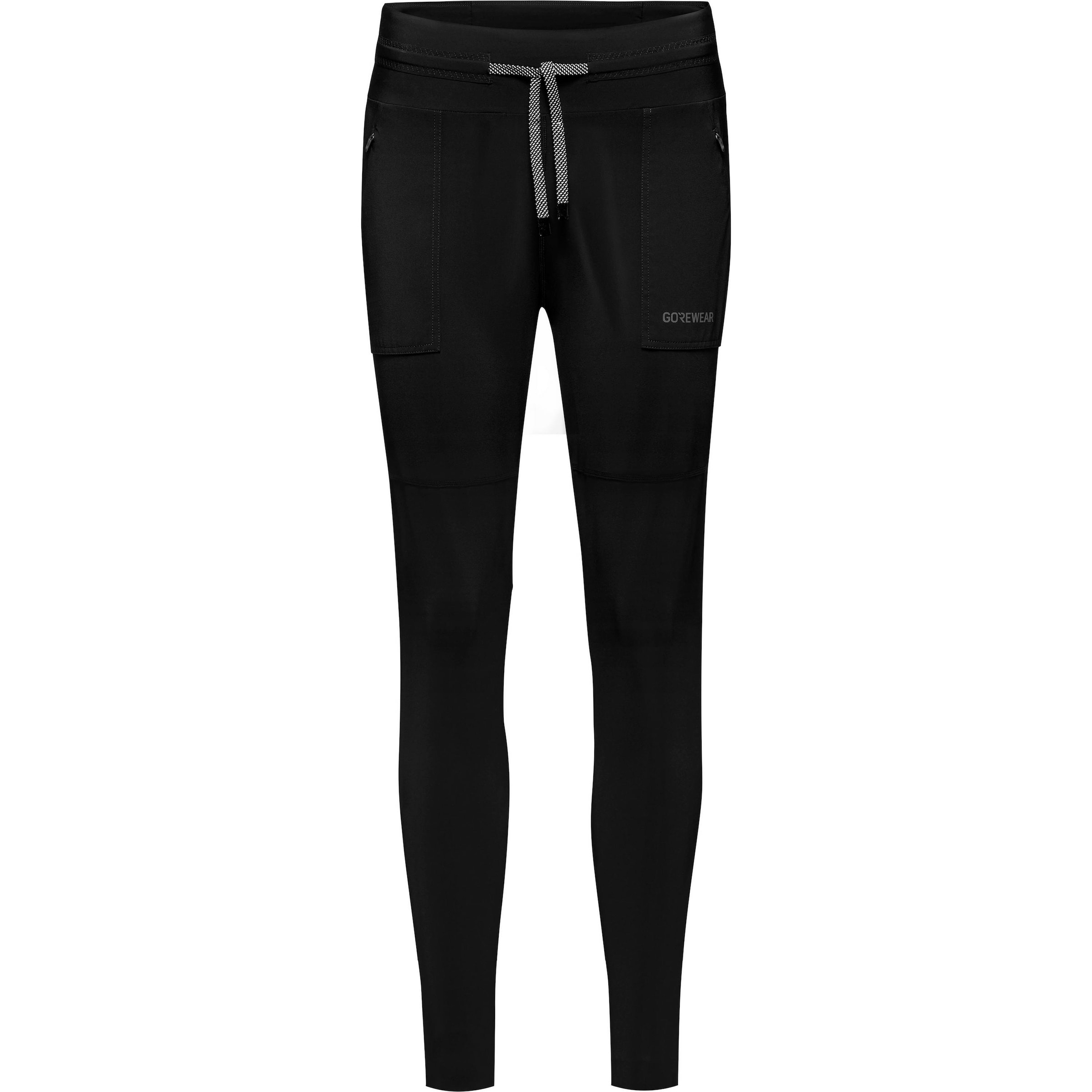 GORE WEAR Skinny Sporthose 'Everyday Track' in Schwarz: Vorderseite