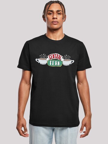T-Shirt 'Central Perk Sketch' F4NT4STIC en noir : devant