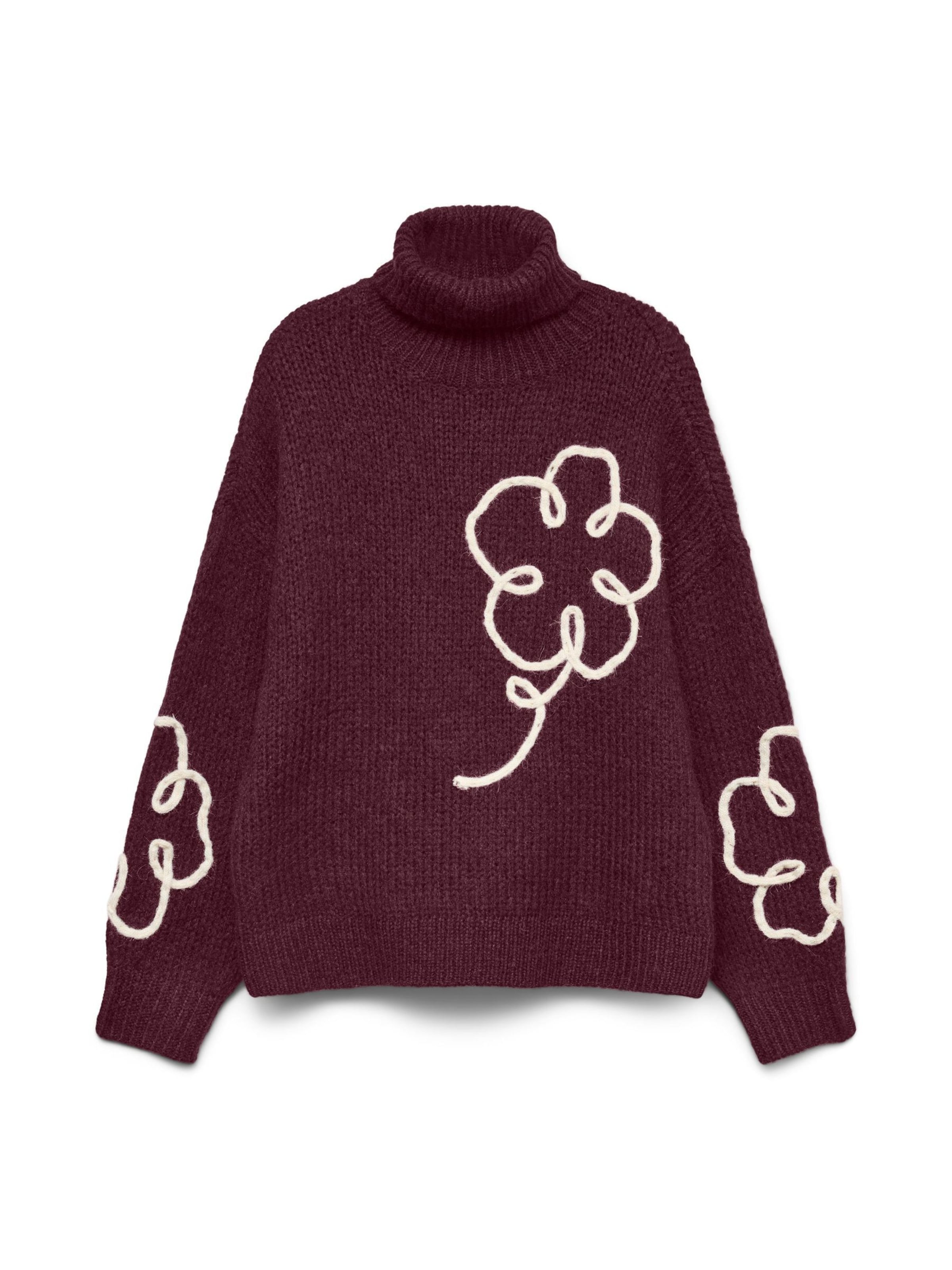 VERO MODA Sweater 'FATIMA ' in Red: front